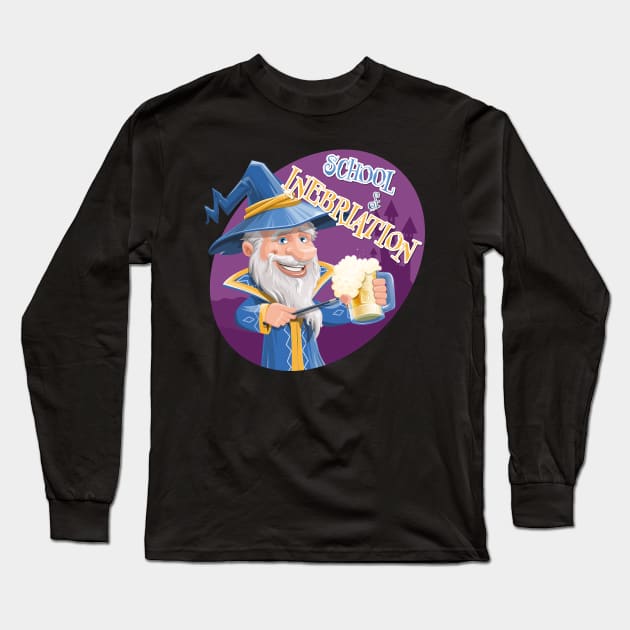 Magic School of Inebriation Long Sleeve T-Shirt by WickedWizardStudios